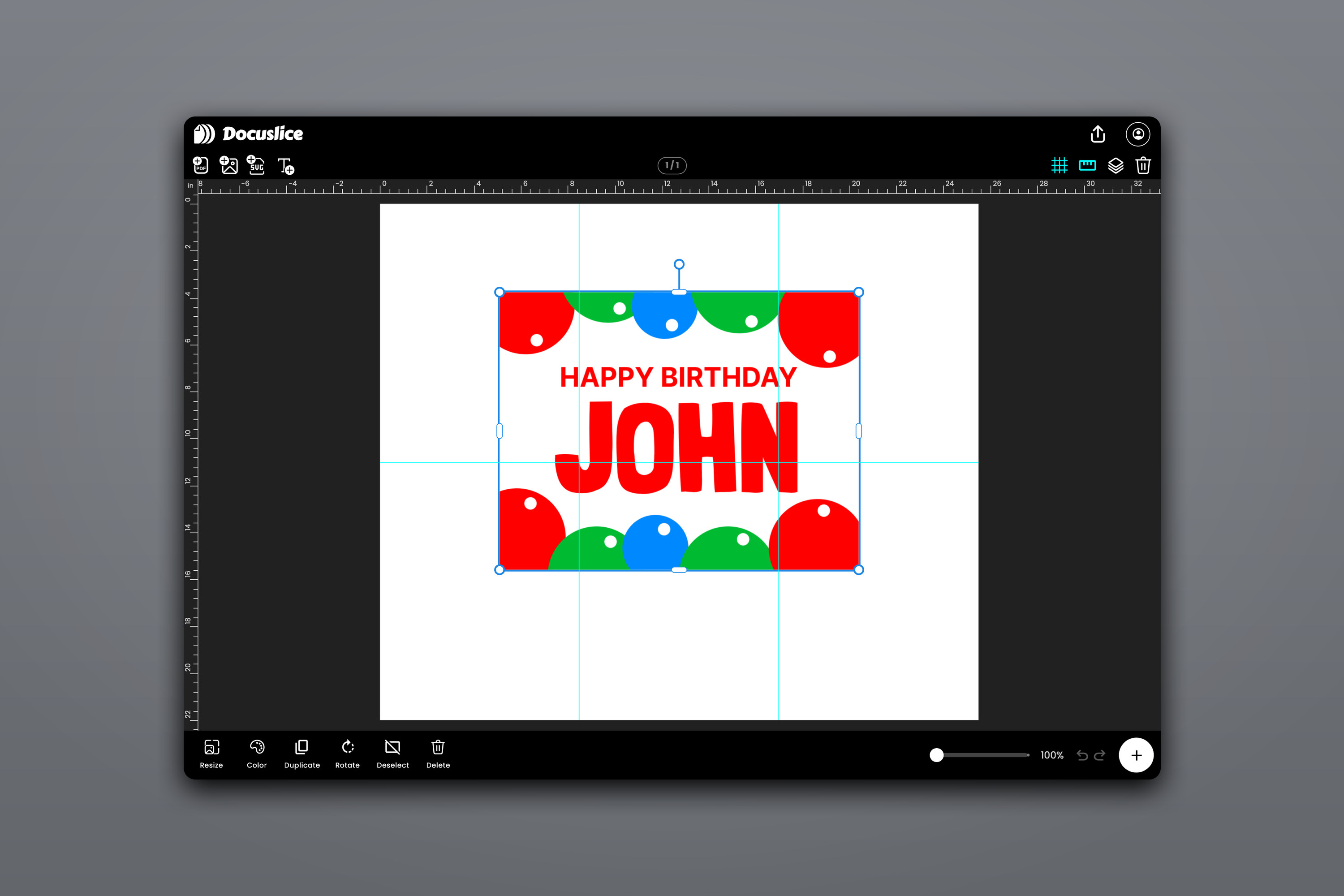 canvas editing resize handles