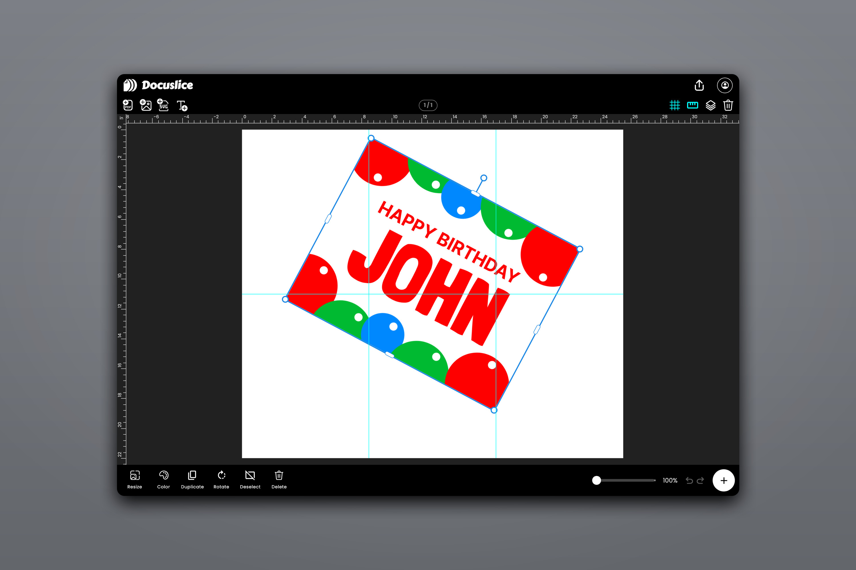 canvas editing rotation