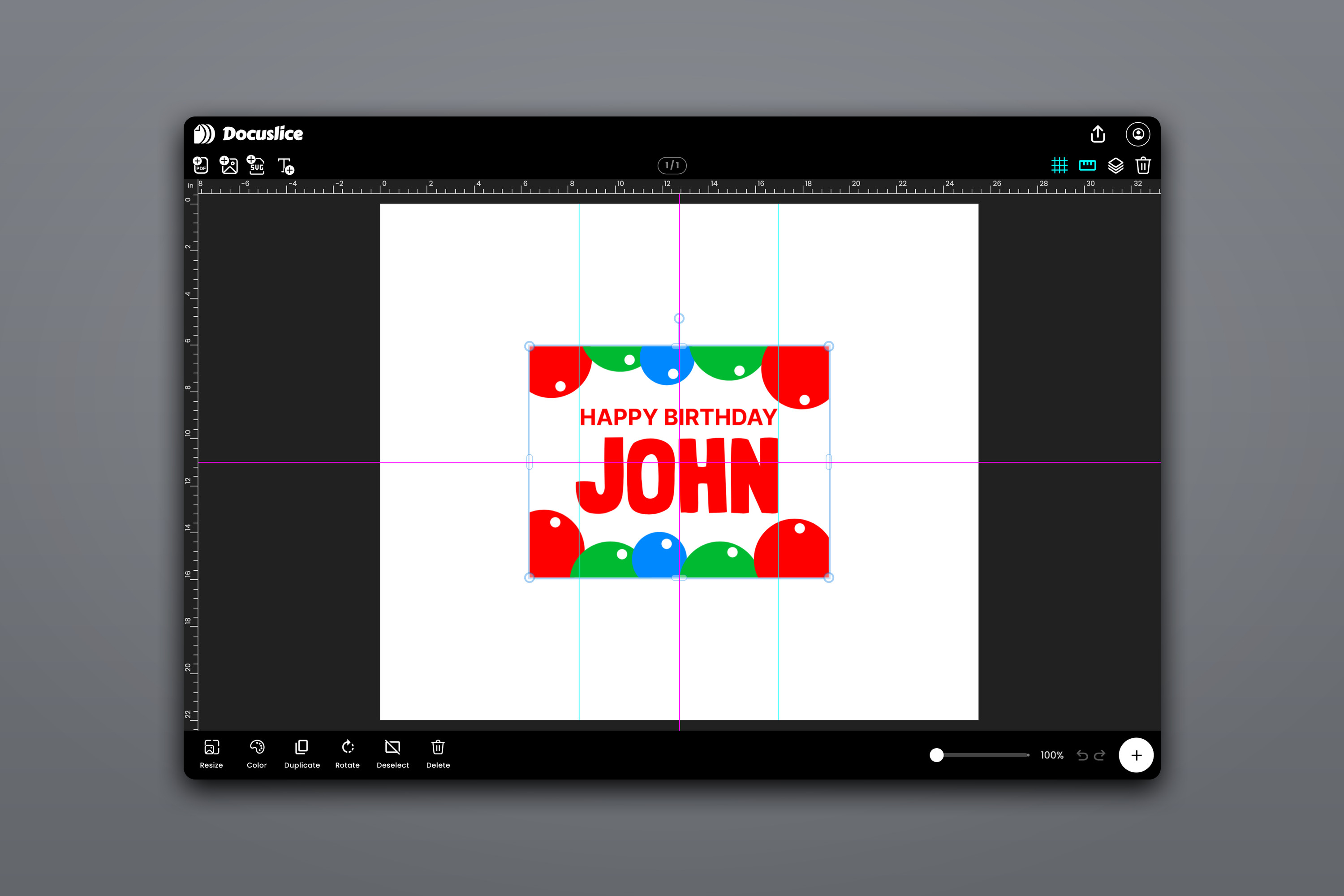 canvas editing snapping